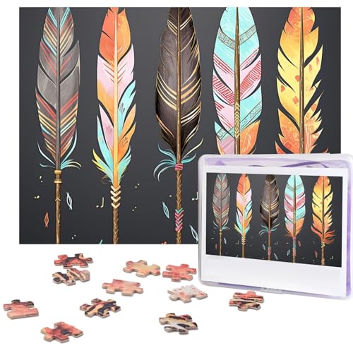 Puzzle für Erwachsene, 500 Teile, lustige herausfordernde Puzzles, Federpfeile, Bildpuzzle, Holzpuzzle, Kunstwerk, Familienspiel, Puzzle für Geburtstag, 51,8 x 38,1 cm Puzzle für Erwachsene, 500 Teile, lustige herausfordernde Puzzles, Federpfeile, Bildpuzzle, Holzpuzzle, Kunstwerk, Familienspiel, Puzzle für Geburtstag, 51,8 x 38,1 cm von FZQVSLCM