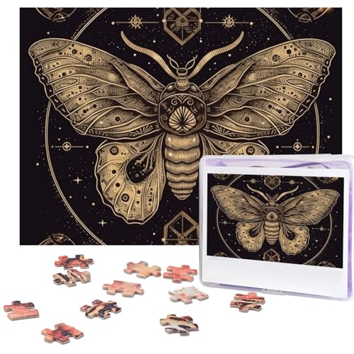 Puzzle für Erwachsene, 500 Teile, lustige herausfordernde Puzzles, Mottenbild, Puzzle, Holzpuzzle, Kunstwerk, Familienspiel, Puzzle für Geburtstag, 51,8 x 38,1 cm Puzzle für Erwachsene, 500 Teile, lustige herausfordernde Puzzles, Mottenbild, Puzzle, Holzpuzzle, Kunstwerk, Familienspiel, Puzzle für Geburtstag, 51,8 x 38,1 cm von FZQVSLCM