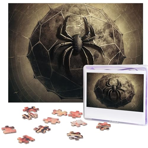 Puzzle für Erwachsene, 500 Teile Lustige Herausfordernde Puzzles Ball Spinnennetz Bild Puzzle Holzpuzzle Kunstwerk Familienspiel Puzzle für Geburtstag 51,8 cm x 38,1 cm von FZQVSLCM