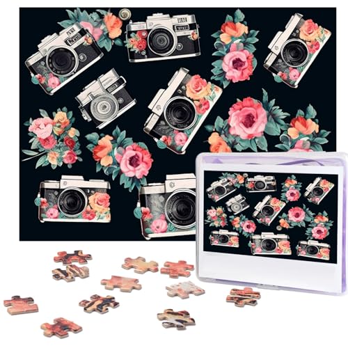 Puzzle für Erwachsene, 500 Teile Lustige Herausfordernde Puzzles Blume Kamera Bild Puzzle Holzpuzzle Kunstwerk Familienspiel Puzzle für Geburtstag 51,8 cm x 38,1 cm Puzzle für Erwachsene, 500 Teile Lustige Herausfordernde Puzzles Blume Kamera Bild Puzzle Holzpuzzle Kunstwerk Familienspiel Puzzle für Geburtstag 51,8 cm x 38,1 cm von FZQVSLCM