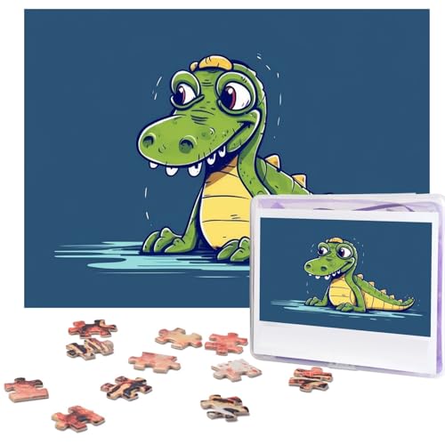Puzzle für Erwachsene, 500 Teile Lustige Herausfordernde Puzzles Cartoon Krokodil Bild Puzzle Holzpuzzle Kunstwerk Familienspiel Puzzle für Geburtstag 51,8 cm x 38,1 cm Puzzle für Erwachsene, 500 Teile Lustige Herausfordernde Puzzles Cartoon Krokodil Bild Puzzle Holzpuzzle Kunstwerk Familienspiel Puzzle für Geburtstag 51,8 cm x 38,1 cm von FZQVSLCM