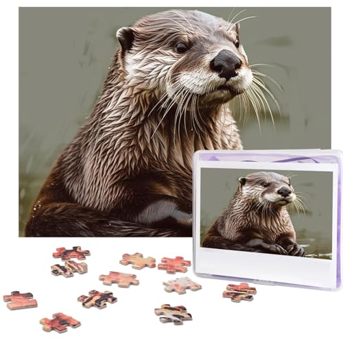 Puzzle für Erwachsene, 500 Teile Lustige Herausfordernde Puzzles Otter Tier Bild Puzzle Holzpuzzle Kunstwerk Familienspiel Puzzle für Geburtstag 51,8 cm x 38,1 cm Puzzle für Erwachsene, 500 Teile Lustige Herausfordernde Puzzles Otter Tier Bild Puzzle Holzpuzzle Kunstwerk Familienspiel Puzzle für Geburtstag 51,8 cm x 38,1 cm von FZQVSLCM
