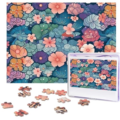 Puzzle für Erwachsene, 500 Teile Lustige Herausfordernde Puzzles Skalen und Blumen Muster Bild Puzzle Holzpuzzle Kunstwerk Familienspiel Puzzle für Geburtstag 51,8 cm x 38,1 cm Puzzle für Erwachsene, 500 Teile Lustige Herausfordernde Puzzles Skalen und Blumen Muster Bild Puzzle Holzpuzzle Kunstwerk Familienspiel Puzzle für Geburtstag 51,8 cm x 38,1 cm von FZQVSLCM