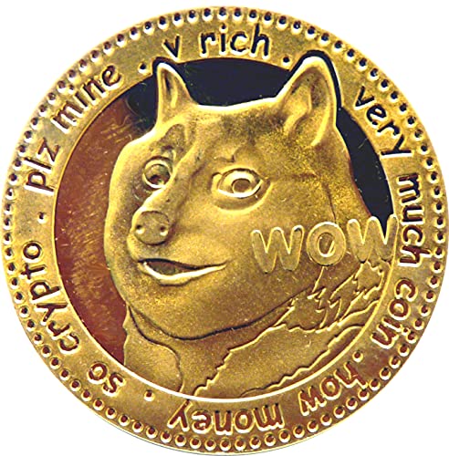 Fa. Wessel Dogecoin Sammlermünze, Medaille, Sammelmünze, Crypto Krypto, echt vergoldet von POKEO
