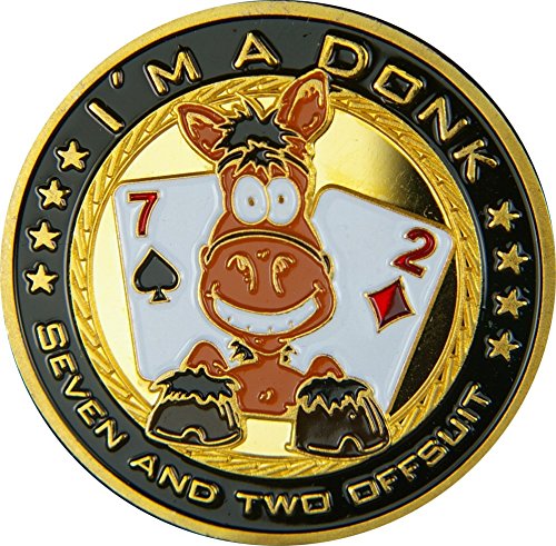 Fa. Wessel Pokerguard Poker Card Guard I´m a Donk echt vergoldet, Pokerzubehör von POKEO