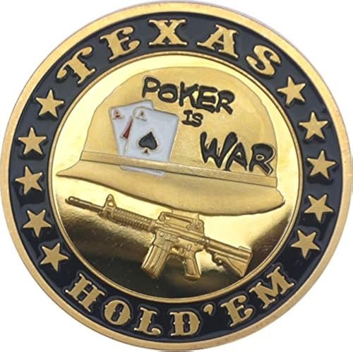 Pokerguard Poker Card Guard "Poker is War" echt vergoldet, Pokerzubehör Pokerguard Poker Card Guard "Poker is War" echt vergoldet, Pokerzubehör von POKEO