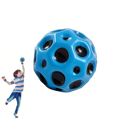 Astro Jump Ball, Moon Ball 7cm Super High Bouncing Galaxy Ball Easy to Grip and Catcher Space Balls, Lightweight Foam Ball Für Kinder Im Freien (Blau) von FaCoLL