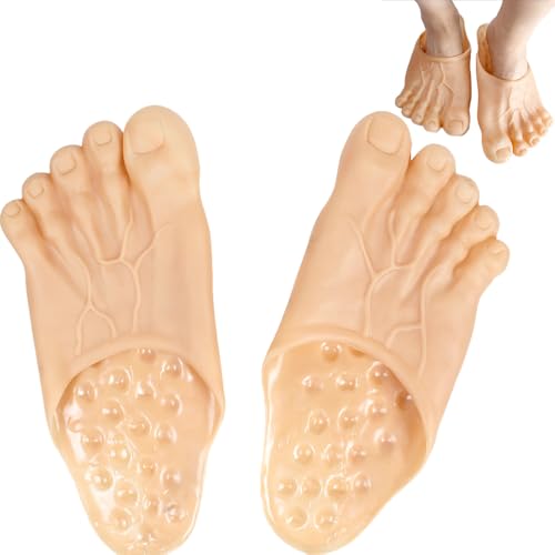 Halloween Riesenfüße Hausschuhe FaJoek Halloween Monster Füße Hausschuhe Unisex, Lustige nackte Füße Pantoffeln Höhlenmenschen Füße Halloween Cosplay Kostüm Requisiten Party Zubehör (Skin Color) Halloween Riesenfüße Hausschuhe FaJoek Halloween Monster Füße Hausschuhe Unisex, Lustige nackte Füße Pantoffeln Höhlenmenschen Füße Halloween Cosplay Kostüm Requisiten Party Zubehör (Skin Color) von FaJoek