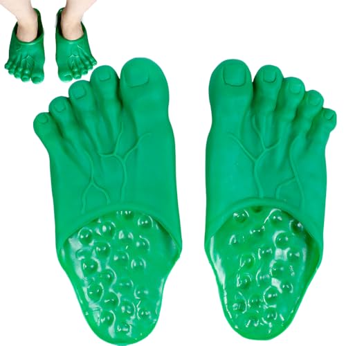 Halloween Riesenfüße Hausschuhe FaJoek Halloween Monster Füße Hausschuhe Unisex, Lustige nackte Füße Pantoffeln Höhlenmenschen Füße Halloween Cosplay Kostüm Requisiten Party Zubehör (Green) Halloween Riesenfüße Hausschuhe FaJoek Halloween Monster Füße Hausschuhe Unisex, Lustige nackte Füße Pantoffeln Höhlenmenschen Füße Halloween Cosplay Kostüm Requisiten Party Zubehör (Green) von FaJoek