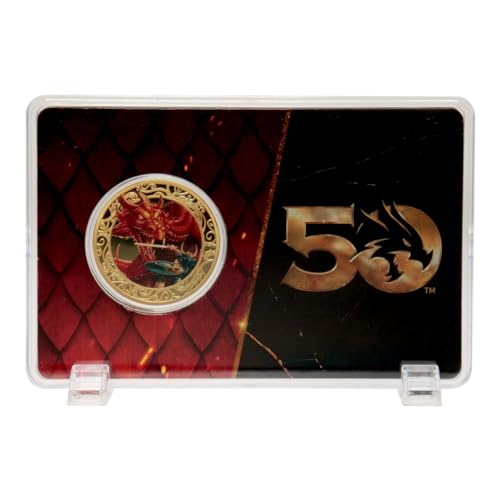 Dungeons & Dragons 50th Anniversary 24k vergoldete Münze mit Farbdruck von FaNaTtik