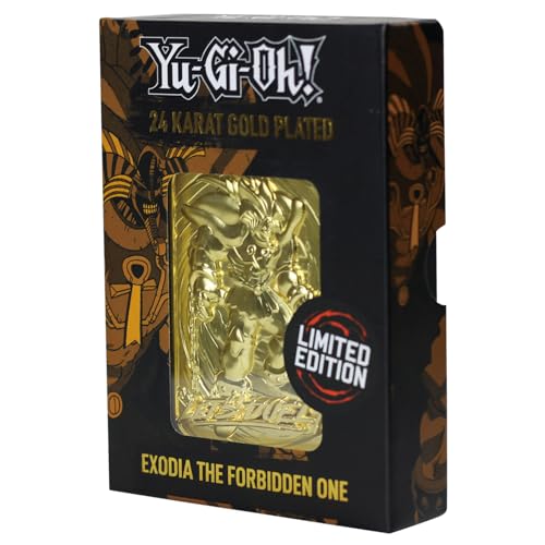 Fanattik KON-YGO26G Yu-Gi-Oh-Limited Edition 24 Karat vergoldetes Sammlerstück Exodia The Forbidden One von FaNaTtik