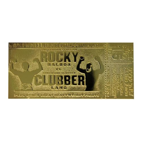 Fanattik Zubehör Rocky III Clubber Lang 24K Gold Plated Limited Edition Fight Ticket von FaNaTtik