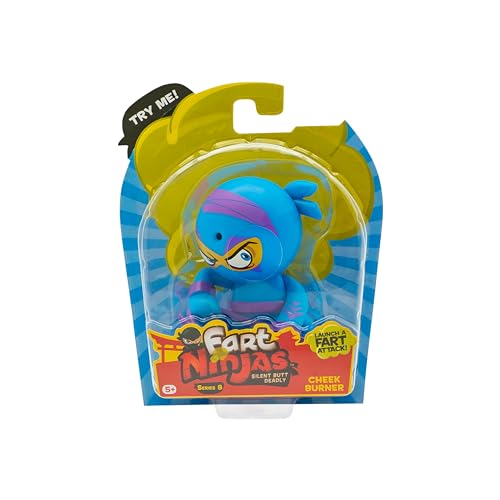Fart Ninjas by Funrise 70696 Cheek Burner Serie 8 Sammelfiguren | 10 urkomisch realistische Furzgeräusche, Blue Fart Ninjas by Funrise 70696 Cheek Burner Serie 8 Sammelfiguren | 10 urkomisch realistische Furzgeräusche, Blue von FaRt NinjAS