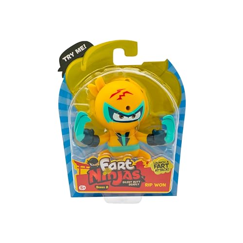 Fart Ninjas by Funrise 70697 Rip Won | Cheek Burner Serie 8 Sammelfiguren | 10 urkomisch realistische Furzgeräusche, Yellow Fart Ninjas by Funrise 70697 Rip Won | Cheek Burner Serie 8 Sammelfiguren | 10 urkomisch realistische Furzgeräusche, Yellow von FaRt NinjAS
