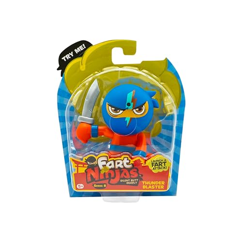 Fart Ninjas by Funrise 70702 Thunder Blaster | Cheek Burner Serie 8 Sammelfiguren | 10 urkomisch realistische Furzgeräusche, Blue Fart Ninjas by Funrise 70702 Thunder Blaster | Cheek Burner Serie 8 Sammelfiguren | 10 urkomisch realistische Furzgeräusche, Blue von FaRt NinjAS