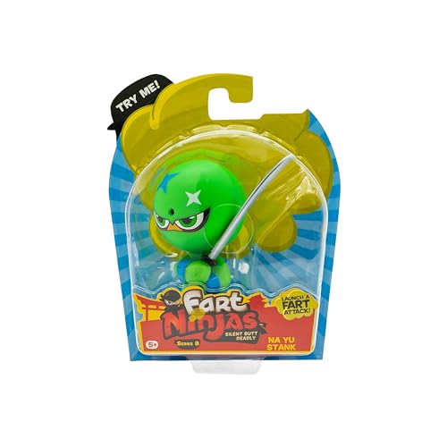 Fart Ninjas by Funrise 70703 NA Yu Stank | Cheek Burner Serie 8 Sammelfiguren | 10 urkomisch realistische Furzgeräusche, Green Fart Ninjas by Funrise 70703 NA Yu Stank | Cheek Burner Serie 8 Sammelfiguren | 10 urkomisch realistische Furzgeräusche, Green von FaRt NinjAS