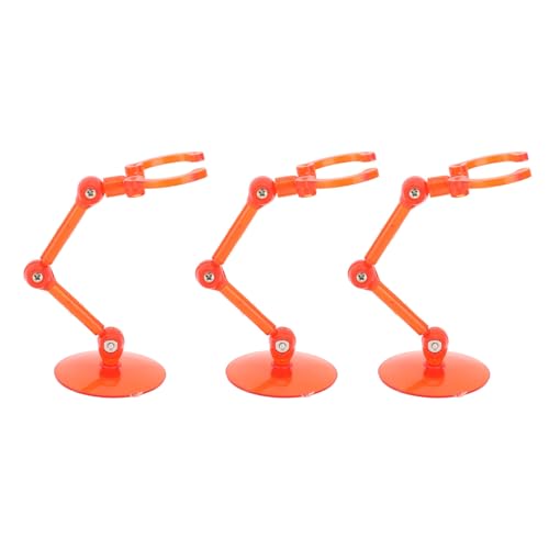 Action-Figuren-Ständer, Flexibler Dock-Modell-Ständer, Stabiler Kunststoff für Spielzeug (Rot) von Fabater