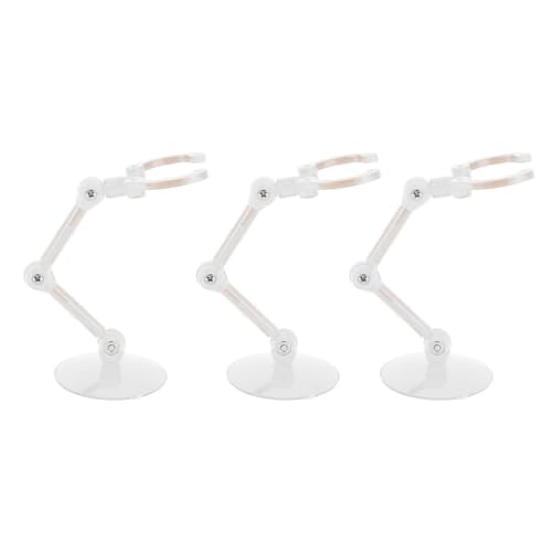 Action-Figuren-Ständer, Flexibler Dock-Modell-Ständer, Stabiler Kunststoff für Spielzeug (Transparent) von Fabater