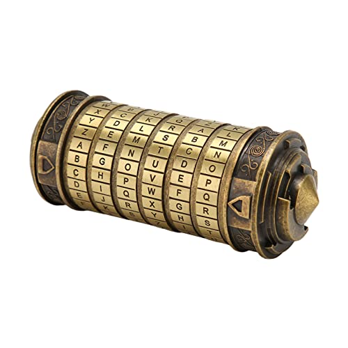 Da Vinci-Code, Mini-Da-Vinci-Code-Cryptex-Schloss, Mini-Puzzleboxen mit Cryptex-Schloss und Versteckten Fächern, Romantische Geburtstagsgeschenke Zum Valentinstag für Sie oder Ihn von Fabater