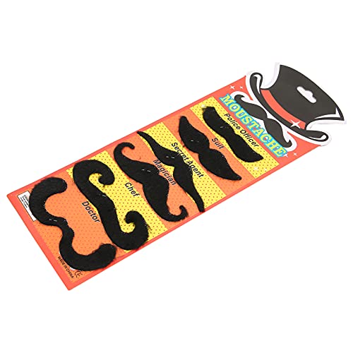 Fabater Einfach zu Bedienen Gefälschte Schwarze Schnurrbart Festliche Leistung Künstlicher Bart Halloween Party 6PCs für Party -Verkleidungen Fabater Einfach zu Bedienen Gefälschte Schwarze Schnurrbart Festliche Leistung Künstlicher Bart Halloween Party 6PCs für Party -Verkleidungen von Fabater