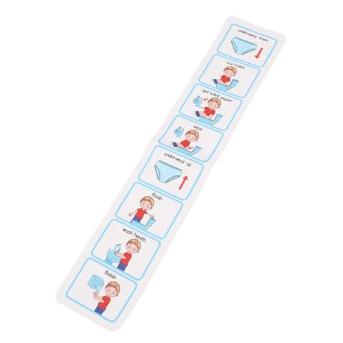 Fabater Mädchen Töpfchen -Diagramm -Zeitplan Klarer Muster Töpfchen Trainer Visueller Zeitplan für, Selbstklebbares PVC Material von Fabater