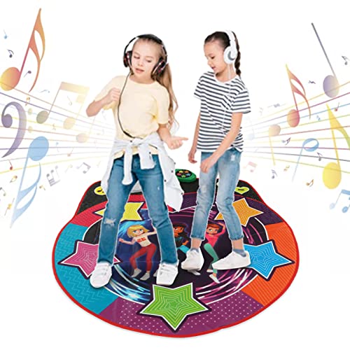 Fabater Tanzmattenspielzeug für Kinder, Light -up Dance Pad, elektronisches Musik -Tanzspiel mit fünf Soundeffekten und blinkenden Lichtern, Weihnachts- und Geburtstagsgeschenke Spielzeug von Fabater