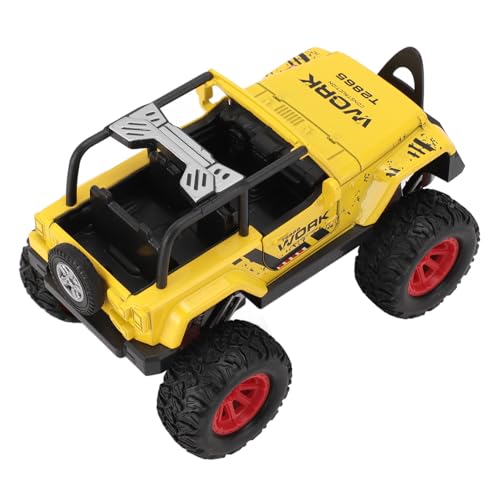 Geländewagen-Spielzeug, Realistische Details, Maßstab 1:32, Spielzeugautomodell, Sound- und Lichteffekte für das Tägliche Spielen von Jungen (Yellow) von Fabater