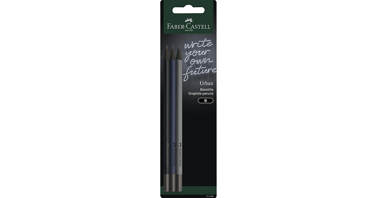 Bleistifte Urban, ergonomisch, B, 3 Stück Bleistifte Urban, ergonomisch, B, 3 Stück von Faber-Castell