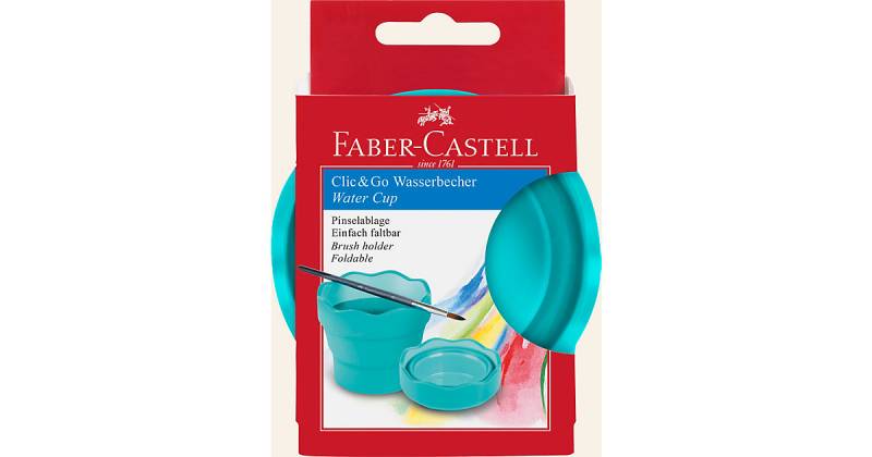 CLIC & GO Wasserfaltbecher türkis von Faber-Castell