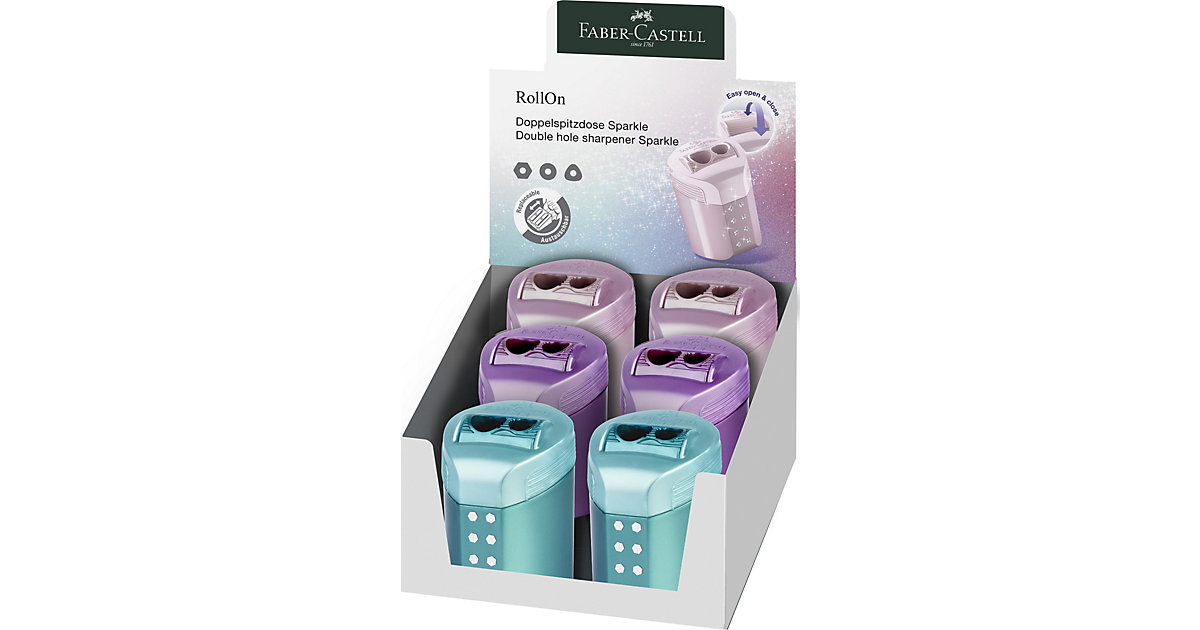 Doppelspitzdose RollOn Sparkle bunt Doppelspitzdose RollOn Sparkle bunt von Faber-Castell