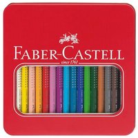 FABER-CASTELL 110916 Buntstift Jumbo Grip 16er Metalletui von Faber Castell