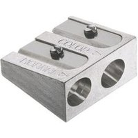 FABER-CASTELL 185710 Doppelspitzer Metall für Farb- und Kreidestifte von Faber Castell