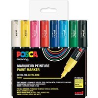 FABER-CASTELL 186716 Marker UNI POSCA PC-1MC 16 Stück, Strichstärke: 0,7 - 1,0 mm FABER-CASTELL 186716 Marker UNI POSCA PC-1MC 16 Stück, Strichstärke: 0,7 - 1,0 mm von Faber Castell