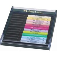 FABER-CASTELL 267420 Pitt Artist Pen Brush Tuschestift, 12er Etui, Pastelltöne FABER-CASTELL 267420 Pitt Artist Pen Brush Tuschestift, 12er Etui, Pastelltöne von Faber Castell