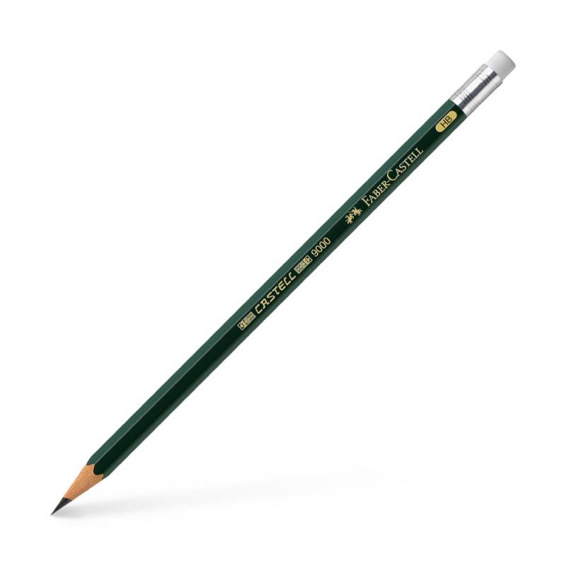 FABER-CASTELL Bleistift 9000, Sets Einzeln, Bleistift mit Radierer, Härtegrad HB FABER-CASTELL Bleistift 9000, Sets Einzeln, Bleistift mit Radierer, Härtegrad HB von Faber-Castell