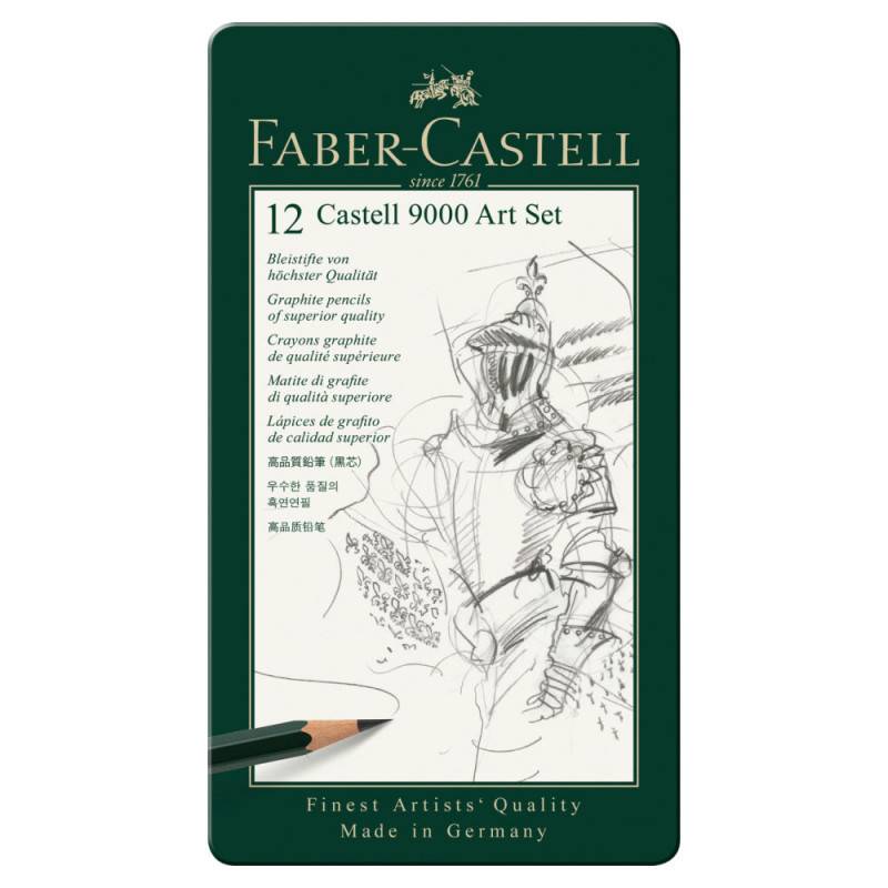 FABER-CASTELL Bleistift 9000, Sets Sets, FABER-CASTELL Sets 12er Art-Set (8B - 2H) von Faber-Castell
