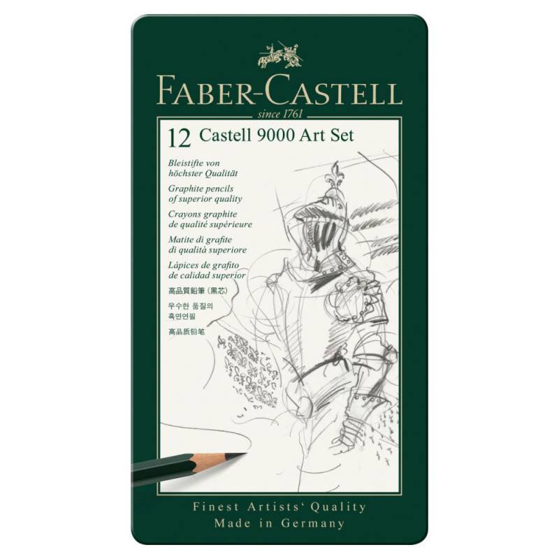 FABER-CASTELL Bleistift 9000, Sets Sets, FABER-CASTELL Sets 12er Art-Set (8B - 2H) von Faber-Castell