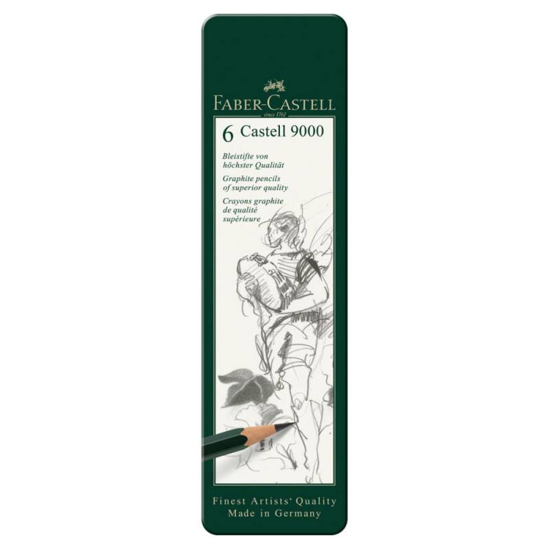 FABER-CASTELL Bleistift 9000, Sets Sets, FABER-CASTELL Sets 6er Set im Metalletui FABER-CASTELL Bleistift 9000, Sets Sets, FABER-CASTELL Sets 6er Set im Metalletui von Faber-Castell