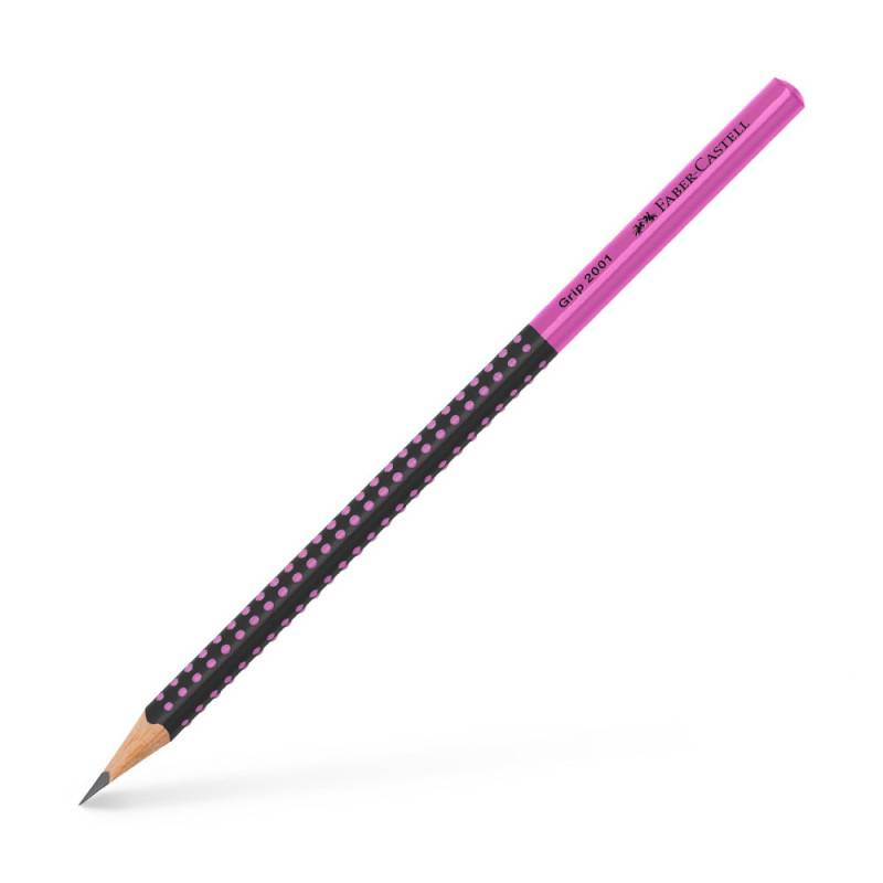 FABER-CASTELL Bleistift Grip 2001, Sets Einzeln, Bleistift ohne Radierer, Härtegrad HB, FABER-CASTELL Farben schwarz-pink FABER-CASTELL Bleistift Grip 2001, Sets Einzeln, Bleistift ohne Radierer, Härtegrad HB, FABER-CASTELL Farben schwarz-pink von Faber-Castell