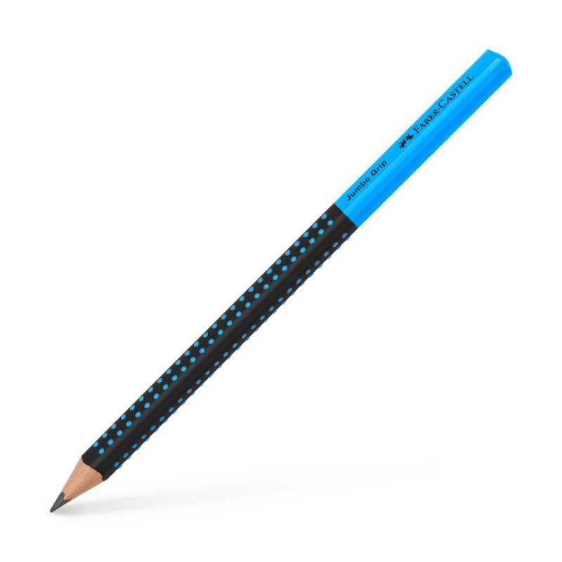 FABER-CASTELL Bleistift Jumbo Grip Two Tone, Sets Einzeln, Härtegrad HB, FABER-CASTELL Farben schwarz-blau von Faber-Castell