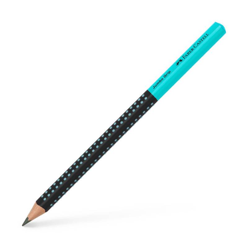 FABER-CASTELL Bleistift Jumbo Grip Two Tone, Sets Einzeln, Härtegrad HB, FABER-CASTELL Farben schwarz-türkis von Faber-Castell