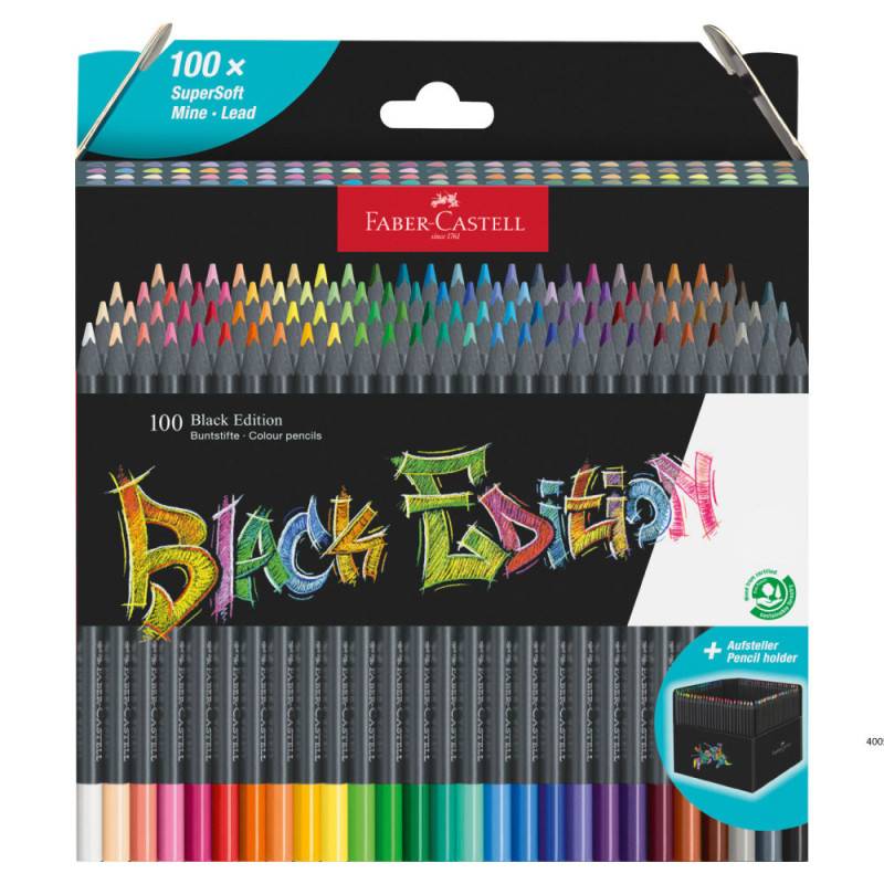 FABER-CASTELL Buntstifte Black Edition, FABER-CASTELL Sets 100er Set von Faber-Castell