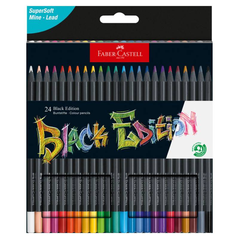FABER-CASTELL Buntstifte Black Edition, FABER-CASTELL Sets 24er Set FABER-CASTELL Buntstifte Black Edition, FABER-CASTELL Sets 24er Set von Faber-Castell