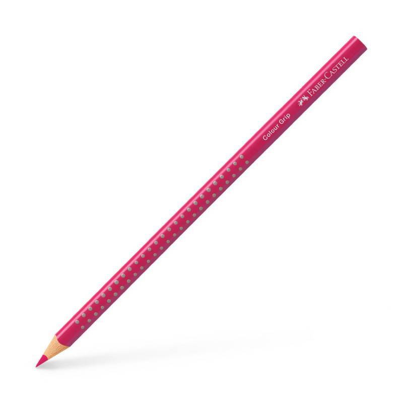 FABER-CASTELL Dreikant-Buntstift Colour GRIP, Sets Einzeln, Farbe fuchsia von Faber-Castell
