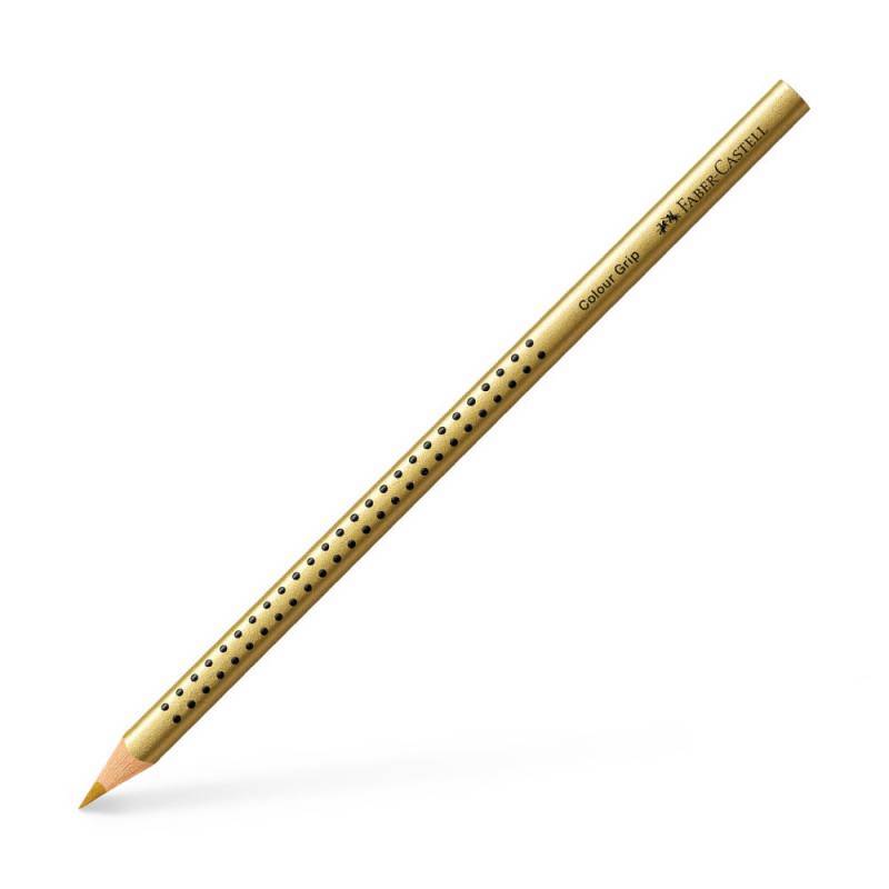 FABER-CASTELL Dreikant-Buntstift Colour GRIP, Sets Einzeln, Farbe gold von Faber-Castell