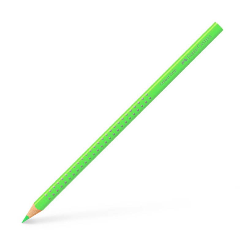FABER-CASTELL Dreikant-Buntstift Colour GRIP, Sets Einzeln, Farbe grün von Faber-Castell