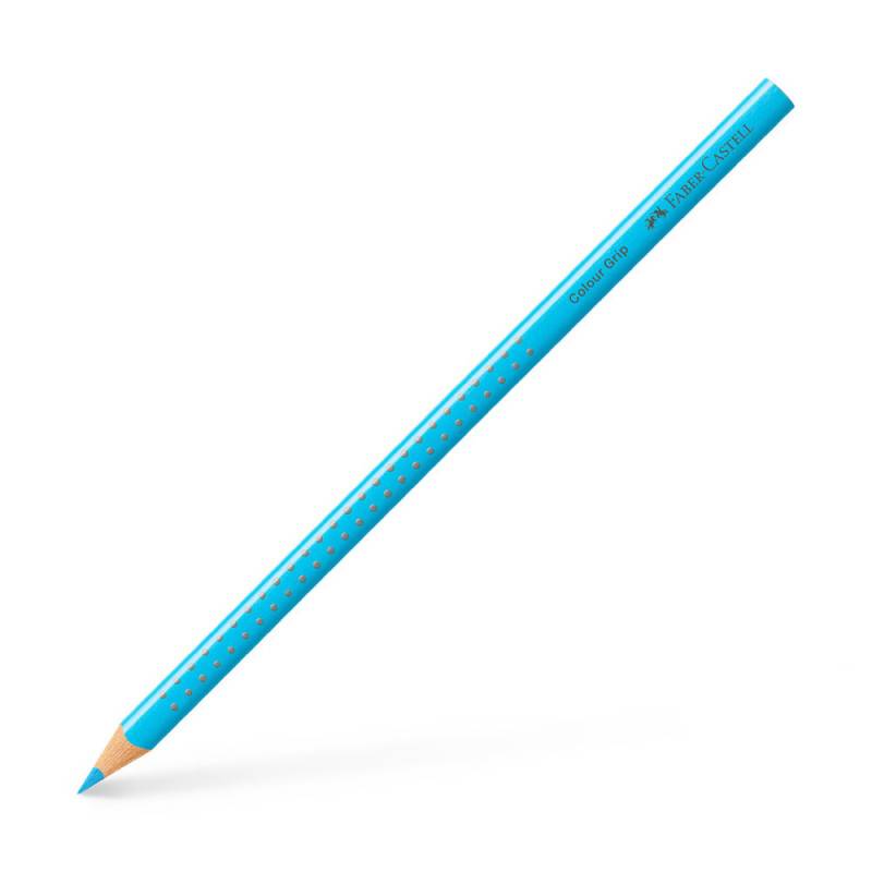 FABER-CASTELL Dreikant-Buntstift Colour GRIP, Sets Einzeln, Farbe indanthrenblau von Faber-Castell