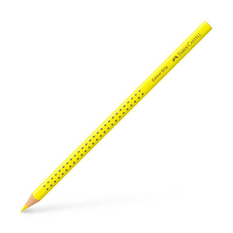 FABER-CASTELL Dreikant-Buntstift Colour GRIP, Sets Einzeln, Farbe kadmiumgelb von Faber-Castell
