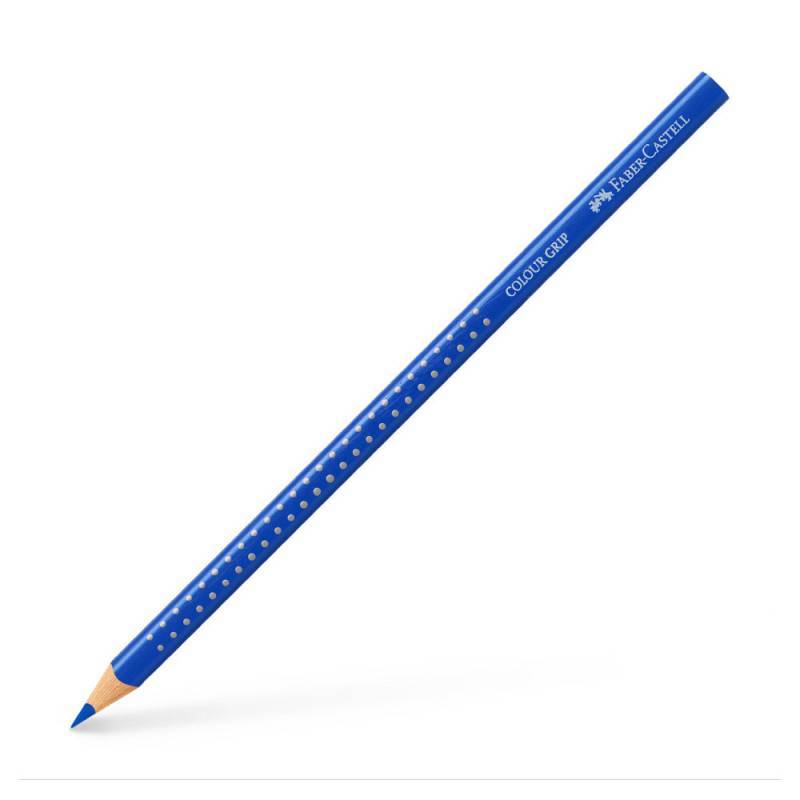 FABER-CASTELL Dreikant-Buntstift Colour GRIP, Sets Einzeln, Farbe kobaltblau von Faber-Castell