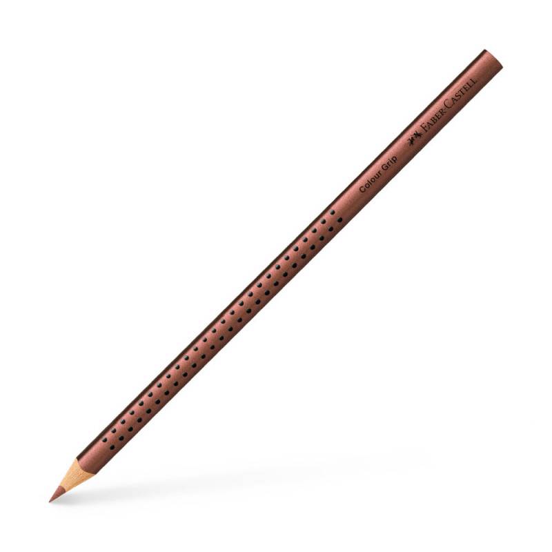 FABER-CASTELL Dreikant-Buntstift Colour GRIP, Sets Einzeln, Farbe kupfer von Faber-Castell